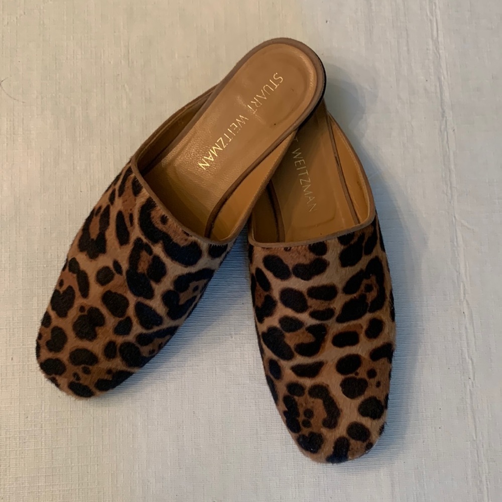 Stuart Weitzman women’s animal print mules size 6.5